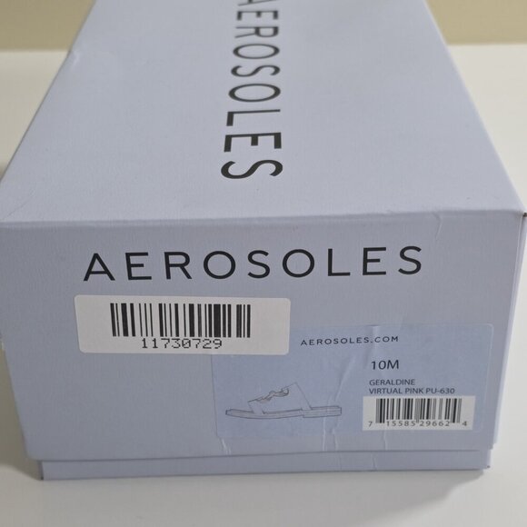 Aerosoles Geraldine Sandals Women US 10M Hot Pink Faux Leather Boho Beach Resort - Picture 16 of 16